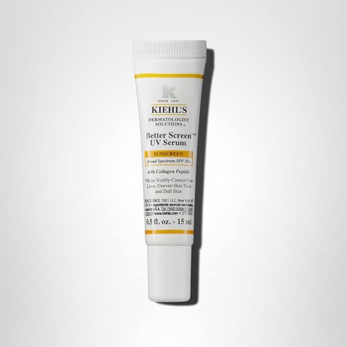 Kiehl's Better Screen UV Serum portrait shows skin-tone matching potential.