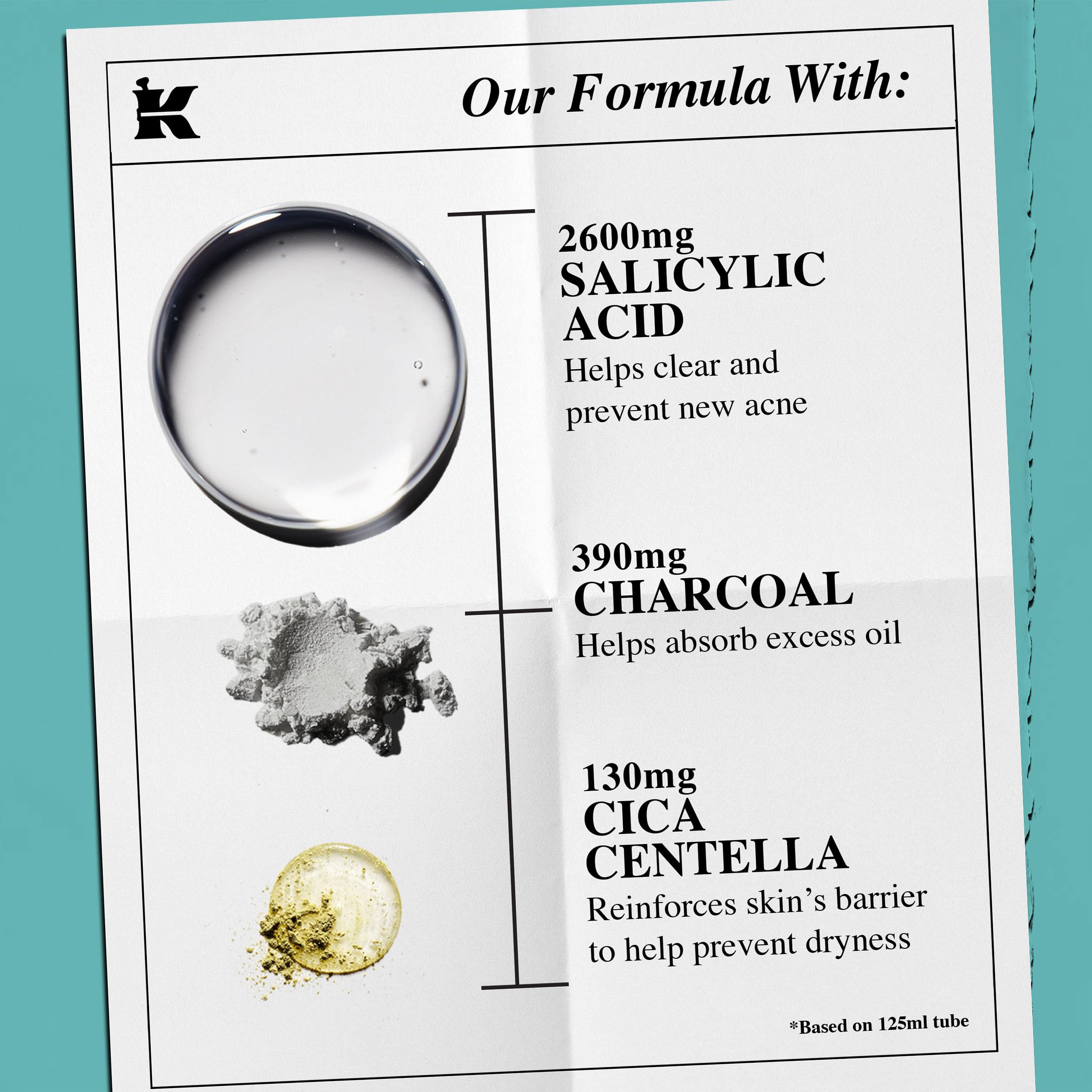 Kiehl's formula includes glycerin and Cica-Centella to support the barrier.