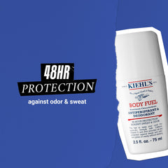 Kiehl's Body Fuel roll-on drying state demonstrates fast absorption for active days.