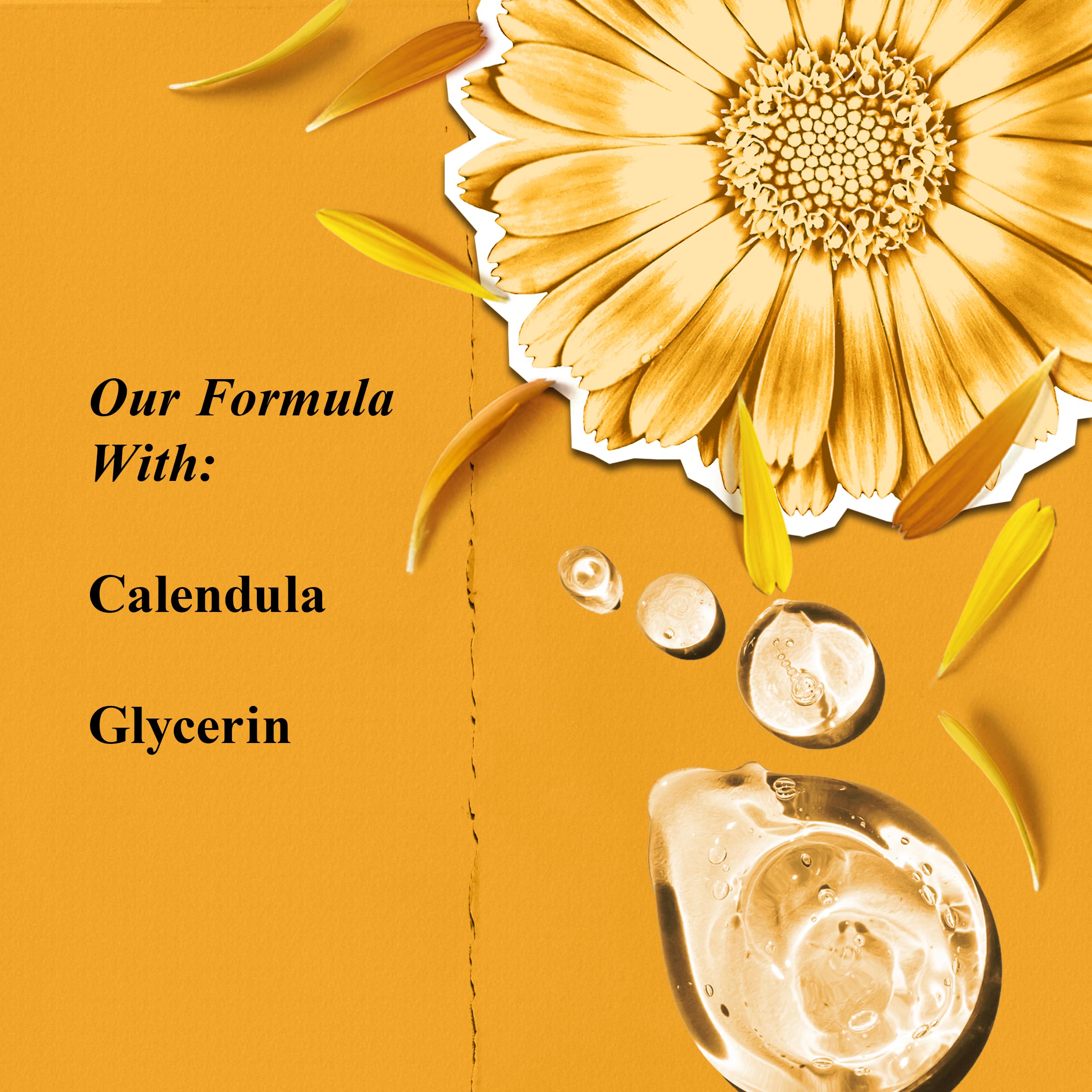 Kiehl's Calendula after-use soft skin image suggests immediate hydration and smooth feel.