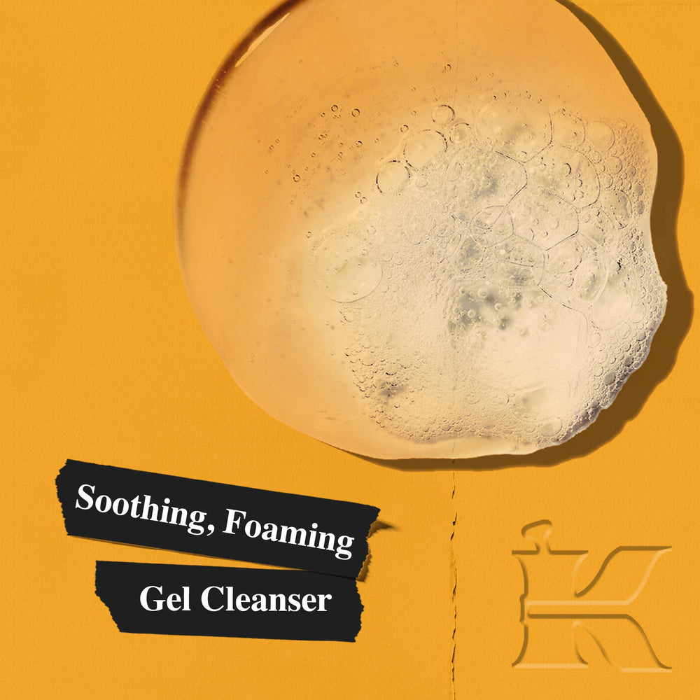 Kiehl's Calendula foam-lather application provides refreshing, lightweight cleansing.