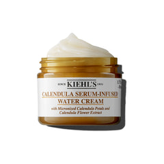 Kiehl's Calendula Serum-Infused Water Cream jar delivers lightweight hydration for all skin types daily