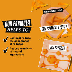 Kiehl's Calendula Toner label highlights fragrance-free and clean formula benefits.