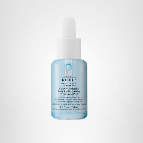 Kiehl's Clearly Corrective daily-use setup implies safe daily use for all skin types