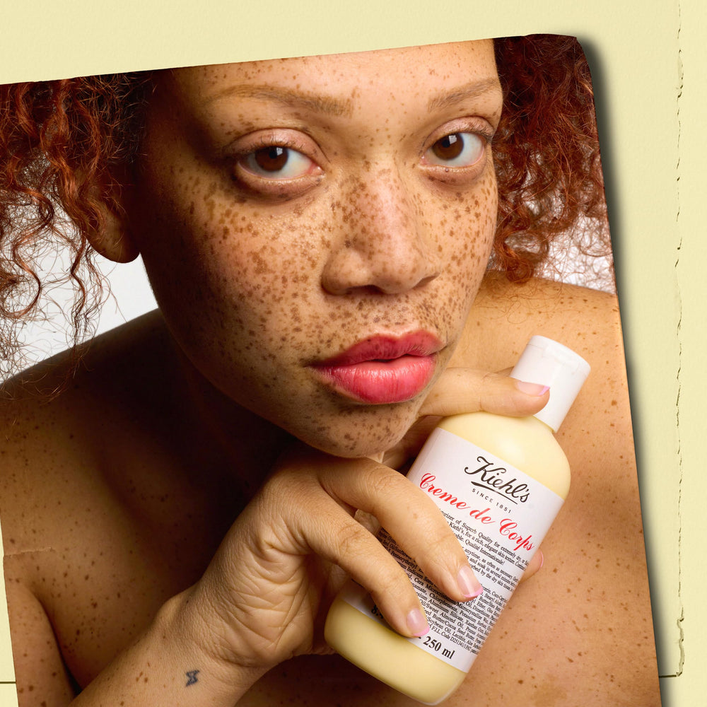 Kiehl's Creme de Corps Rich 1L refill pack highlights sustainable packaging