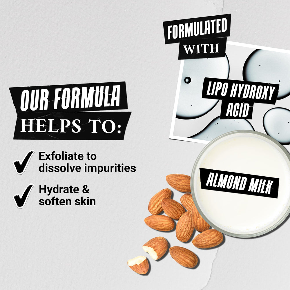 Kiehl's Daily Refining Milk-Peel Toner on cotton pad for even application and comfort.