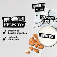 Kiehl's Daily Refining Milk-Peel Toner on cotton pad for even application and comfort.