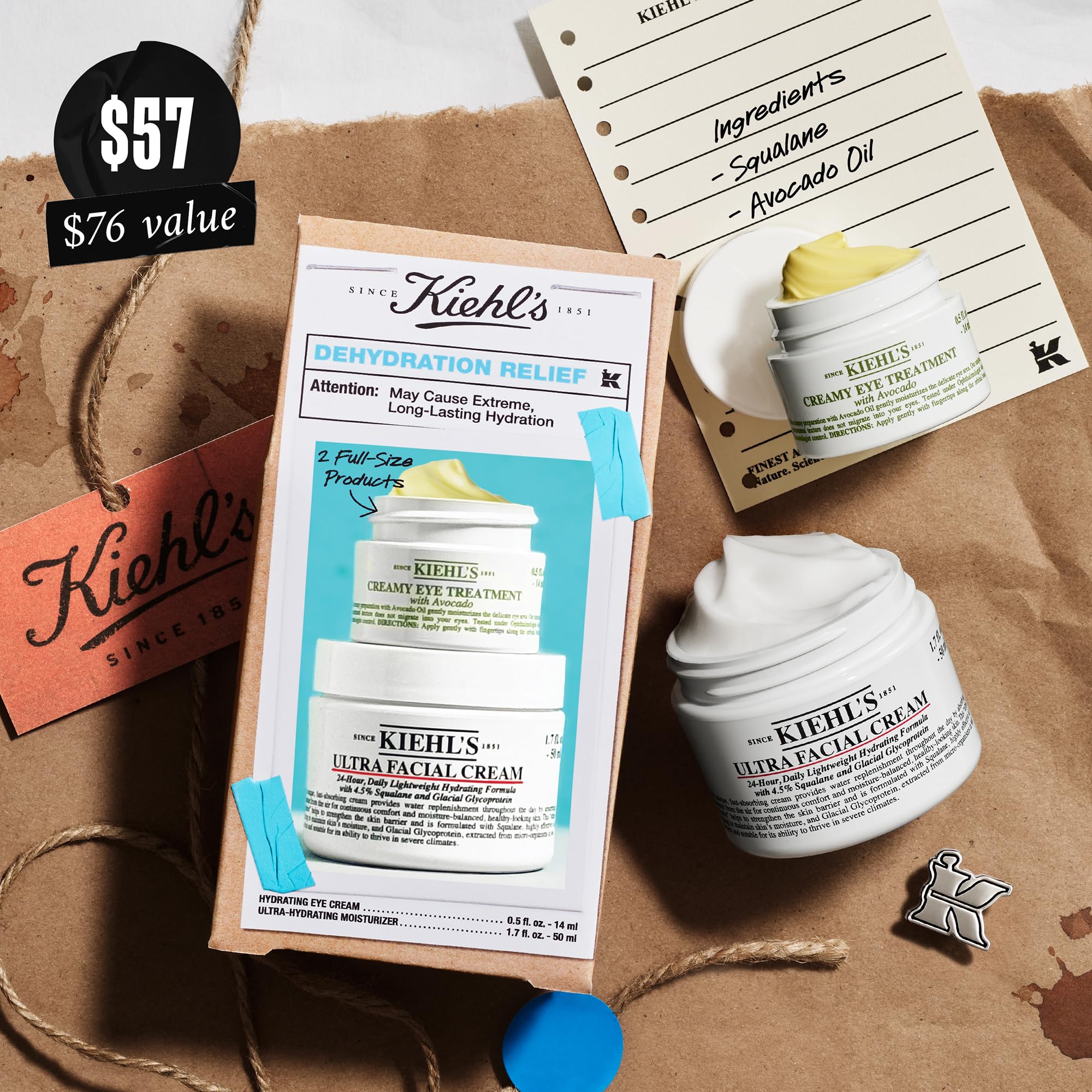 Kiehl's Dry Skin Relief Set travel-case ready for on-the-go relief.