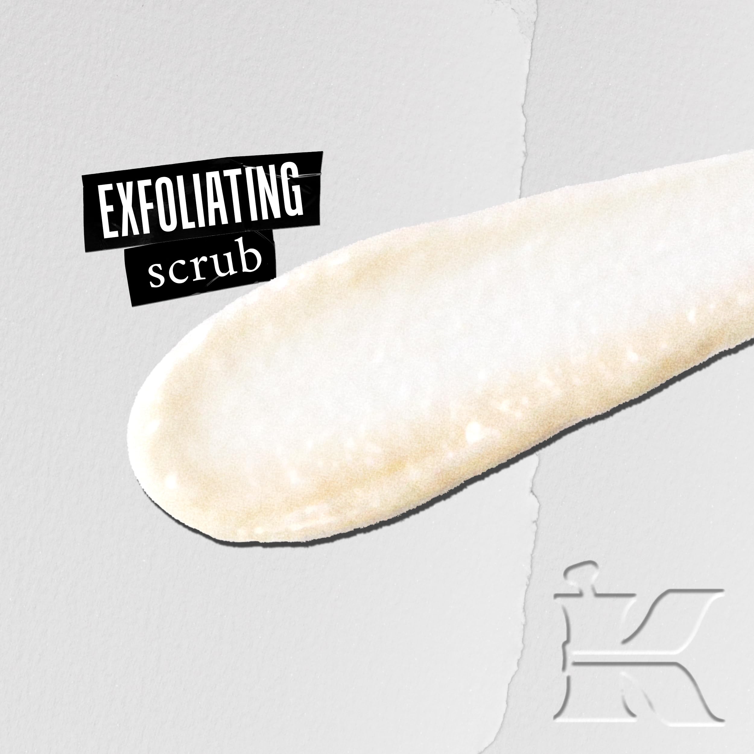 Kiehl's Epidermal Re-Texturizing Scrub jar shows texture refinement for all skin types