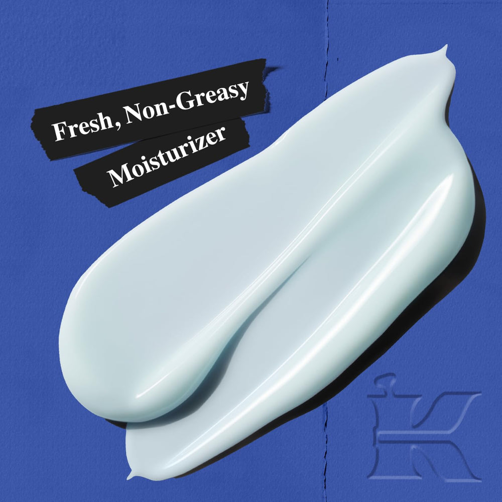 Kiehl's Facial Fuel applying cream for a quick morning routine