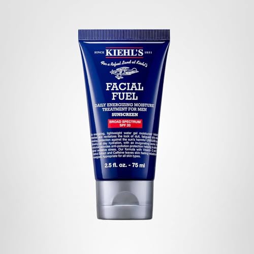 Kiehl's Facial Fuel in a man's grooming routine for daytime energy.