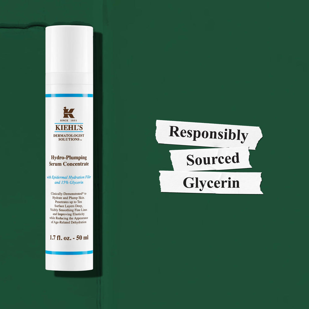 Kiehl's Hydro-Plumping Serum packaging box front showing product details.
