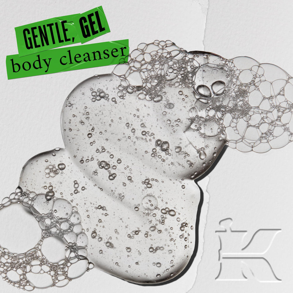 Kiehl's Made for All lather-closeup highlighting gentle foam for sensitive skin.