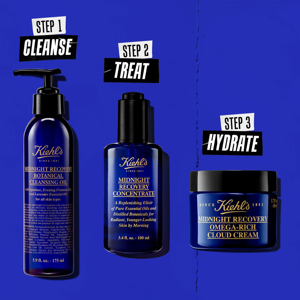 Kiehl's Midnight Recovery Concentrate helps boost radiance while you sleep.