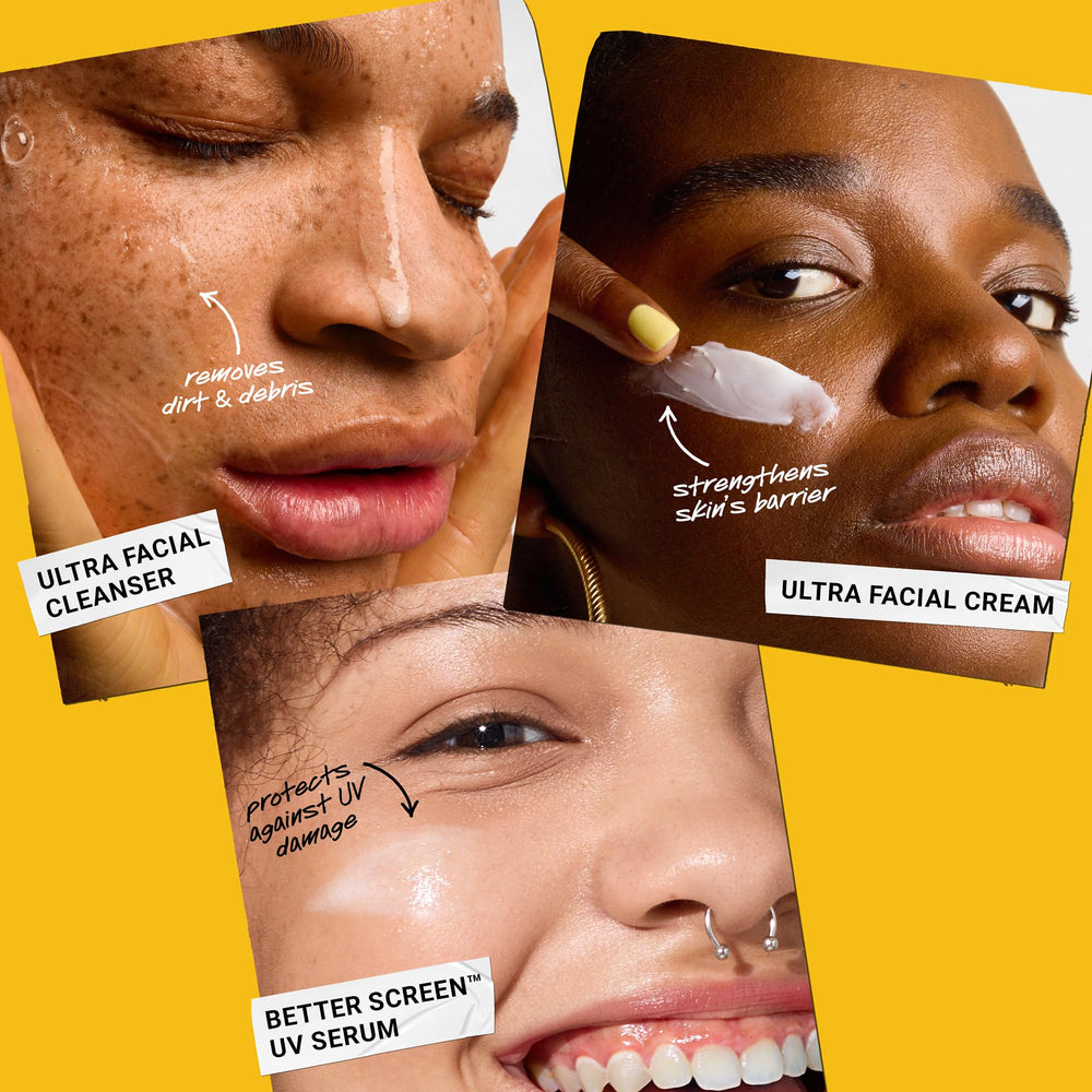Kiehl's moisturizer texture swatch highlighting long-lasting hydration
