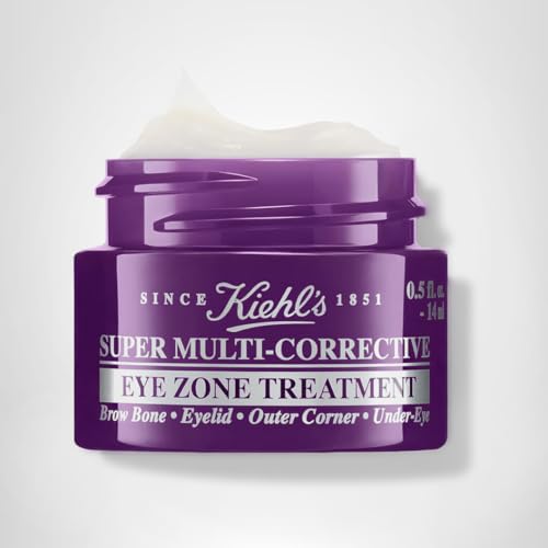 Kiehl's jar close-up showing premium packaging and skincare benefits
