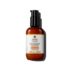 Kiehl's Powerful-Strength Vitamin C Serum bottle with pump for radiant, even-toned skin.