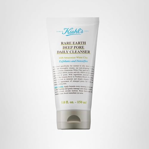 Illustration of Amazonian White Clay in Kiehl's Rare Earth formula for detoxifying oil absorption