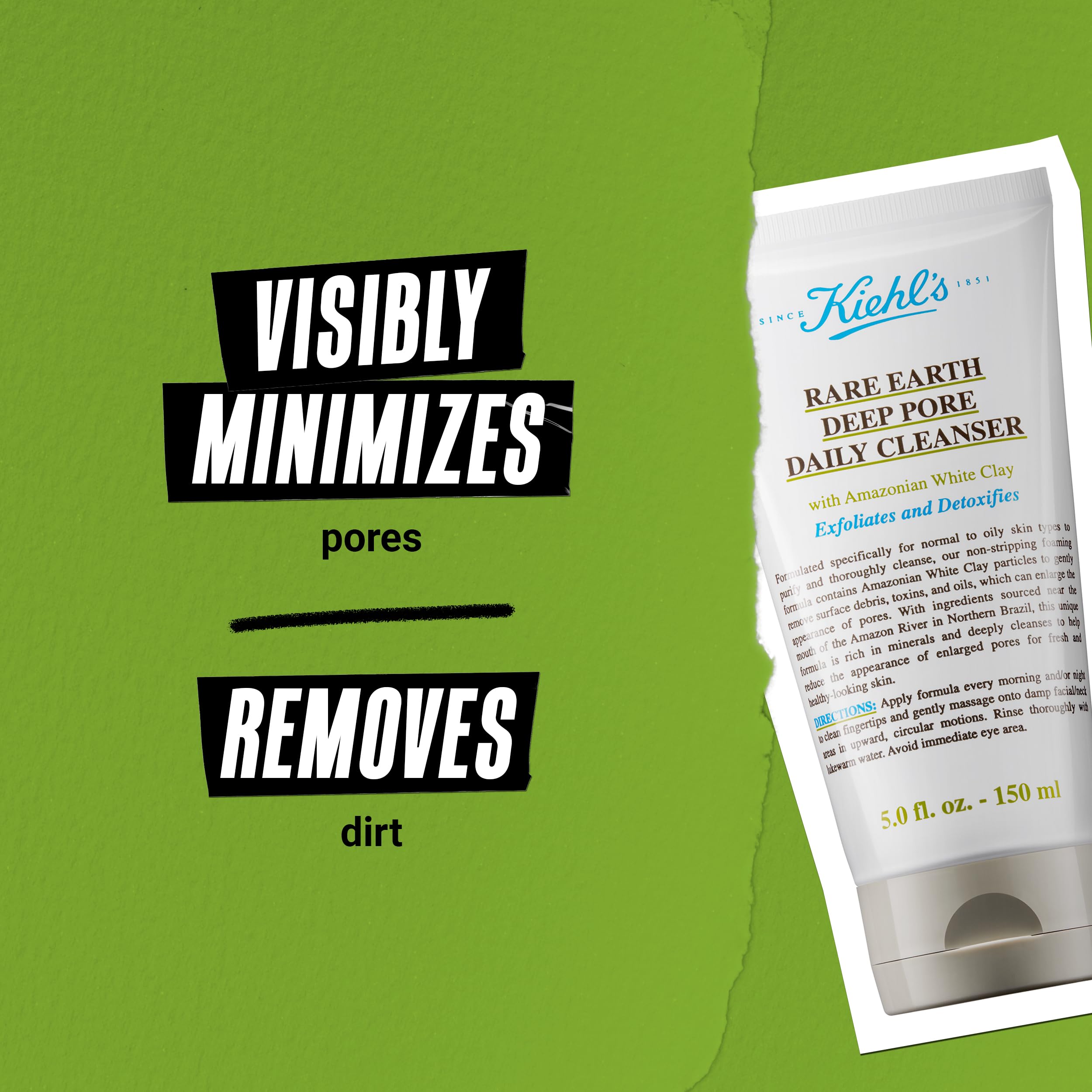 Damp skin with cleanser being applied for an easy morning routine