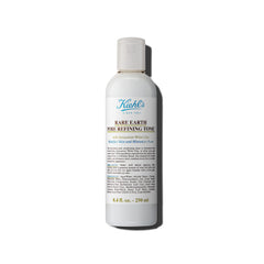 Kiehl's Rare Earth Toner bottle front; fragrance-free formula for oil control and pore refinement.