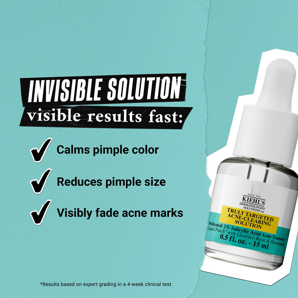 Kiehl's patch drying time demonstrated on skin.