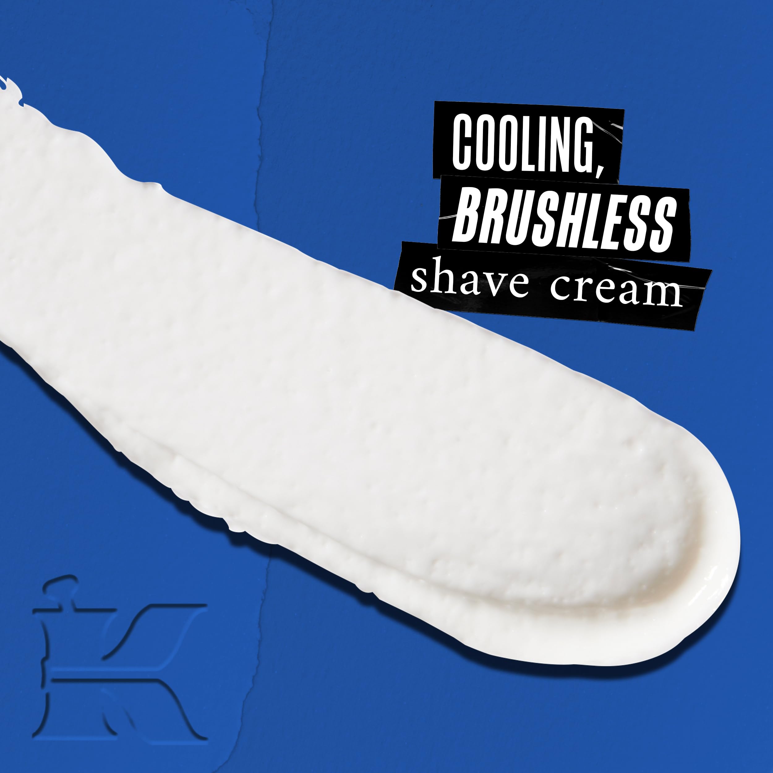 Kiehl's Ultimate Brushless Shave Cream menthol application demonstrates easy glide for a close shave