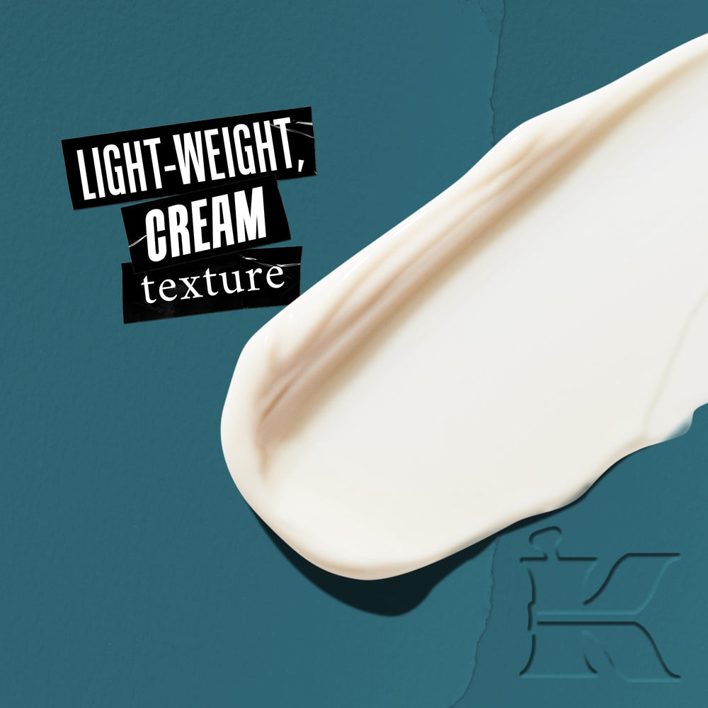Kiehl's Razor Burn Relief cream being applied for soothing hydration