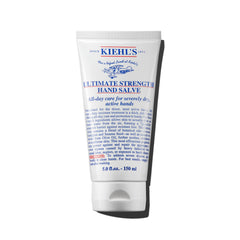 Kiehl's Ultimate Strength Hand Salve bottle offers rich hydration for dry hands after work