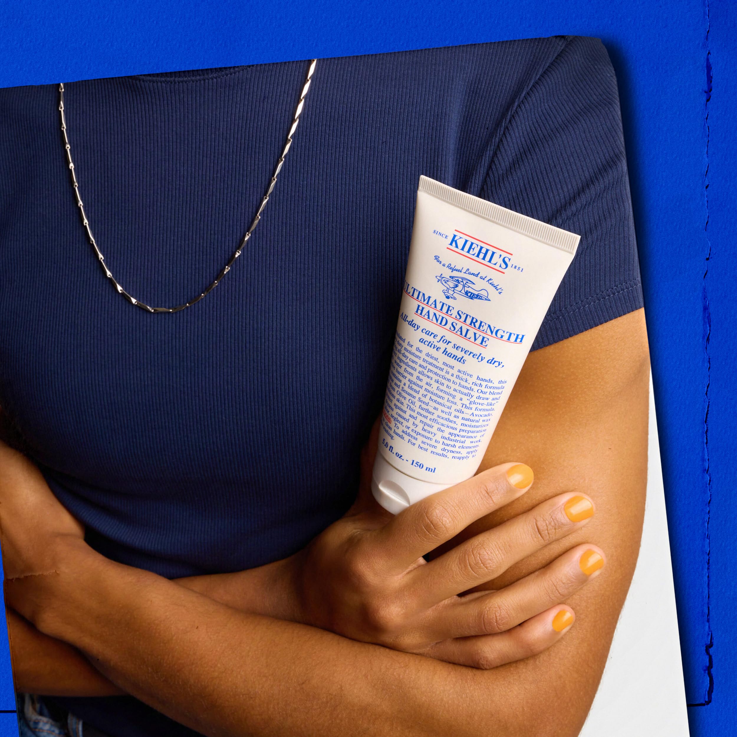 Kiehl's Hand Salve sesame seed oil focus demonstrating softening and protection