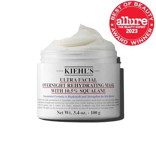 Kiehl's Ultra Facial 10.5% Squalane close-up emphasizes rich hydration.