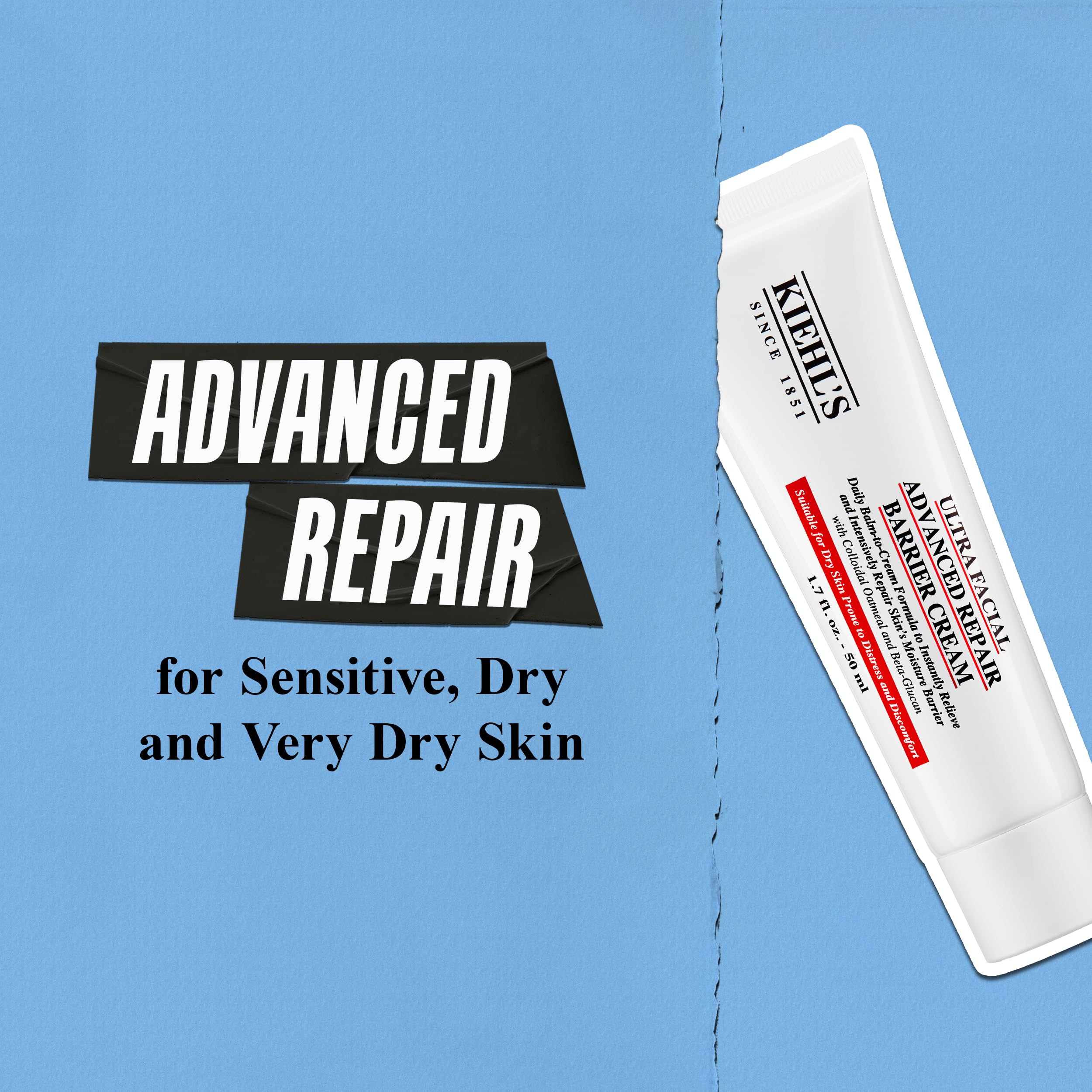 Kiehl's Ultra Facial Advanced Repair Barrier Cream beta-glucan - supports barrier health.