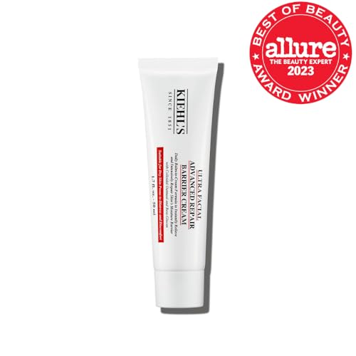 Kiehl's Ultra Facial Advanced Repair Barrier Cream packaging - protection for irritated, dry skin.