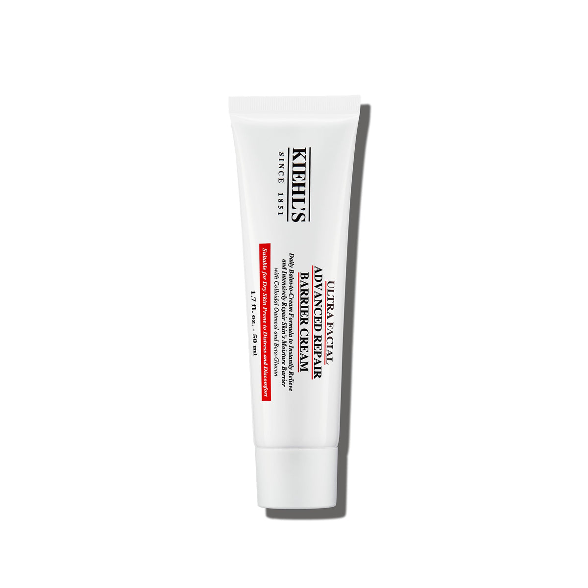 Kiehl's Ultra Facial Advanced Repair Barrier Cream tube - smooth hydration for sensitive skin.