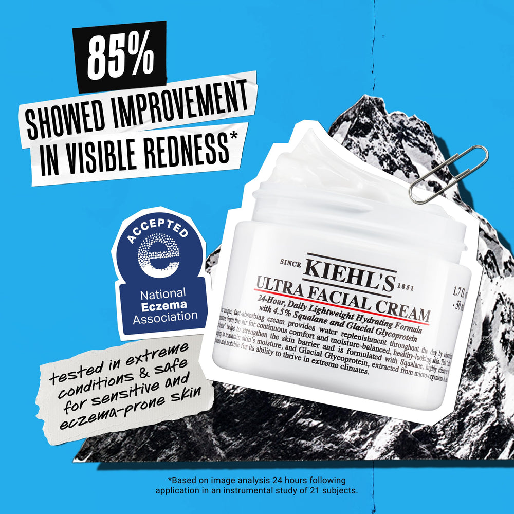 Kiehl's Ultra Facial Cream delivers 24-hour hydration with 4.5% Squalane.