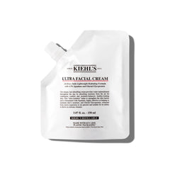 Kiehl's Ultra Facial Cream tube close-up showing lightweight hydration for daily use.