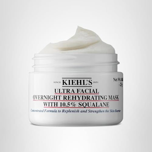 Kiehl's Ultra Facial fragrance-free label highlights paraben-free formula.