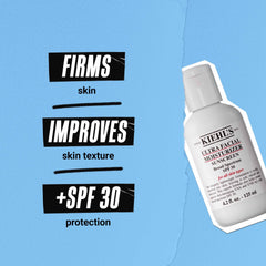 Kiehl's moisturizer with Squalane from olives shows nourishing texture on skin.