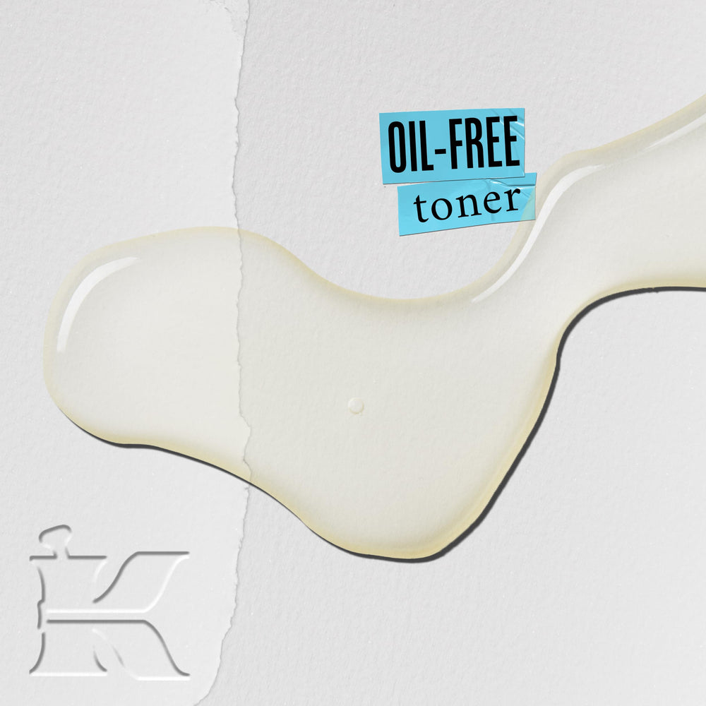 Kiehl's Ultra Facial Toner on cotton pad for gentle cleansing and pore balance