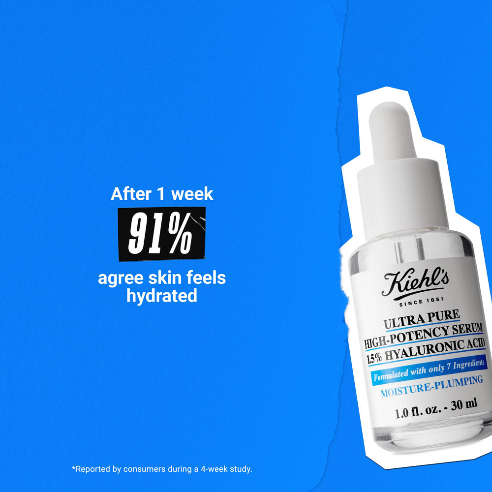 Kiehl's Ultra Pure fragrance-free label indicates suitability for sensitive skin routines.
