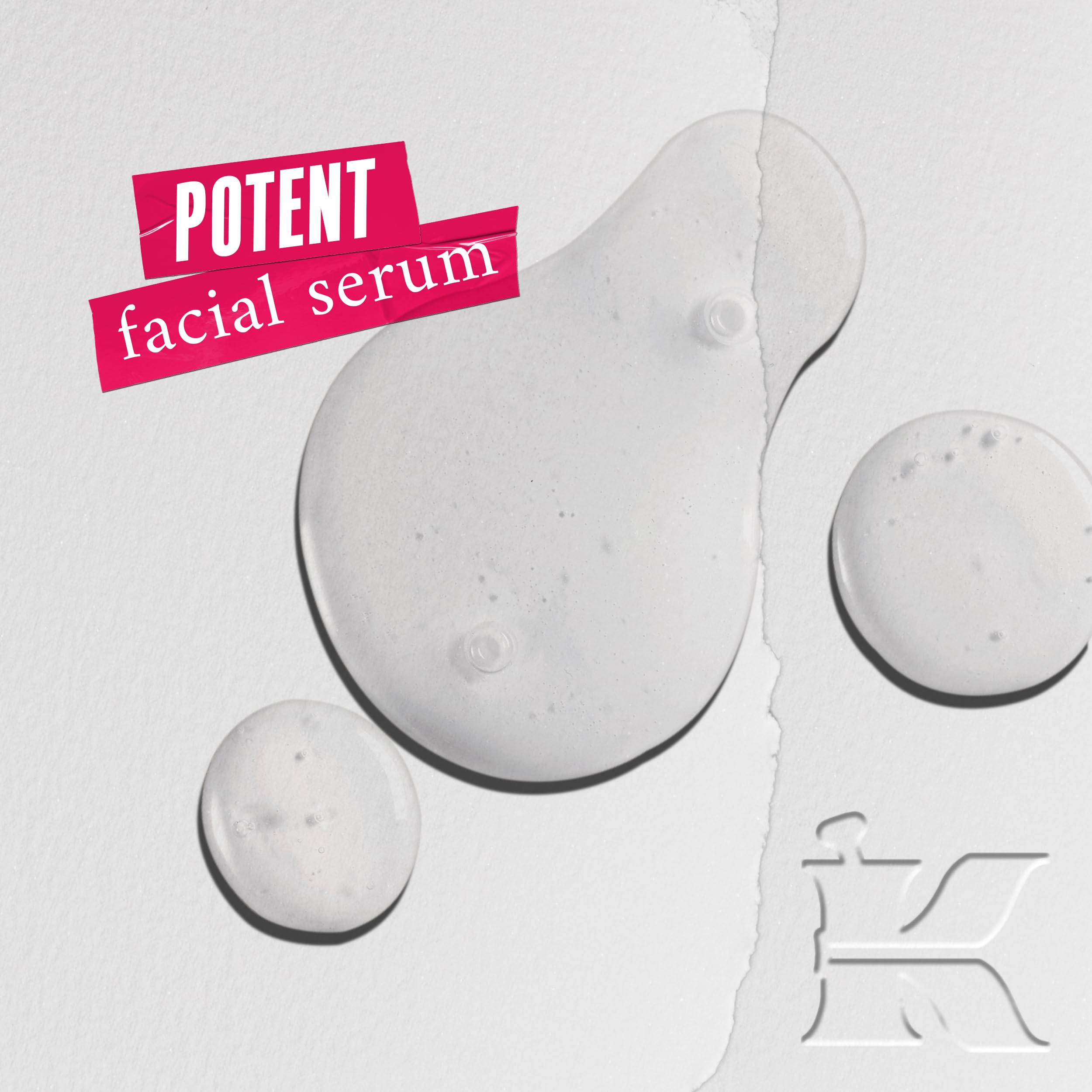 Kiehl's Ultra Pure serum dropper dispensing for pore refinement.
