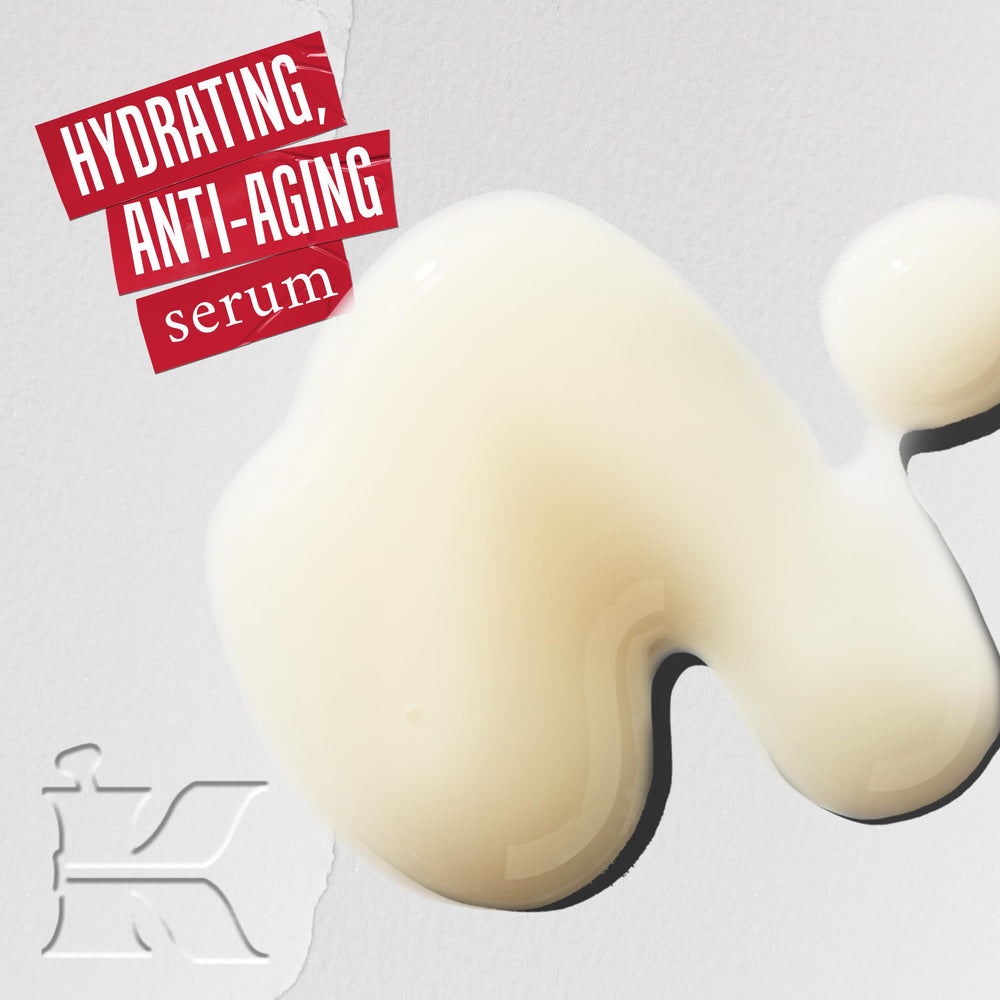 Kiehl's Vital Skin-Strengthening Hyaluronic Acid Serum dropper applying for quick hydration