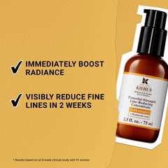 Kiehl's Vitamin C Serum warming activation image conveys activation during absorption.