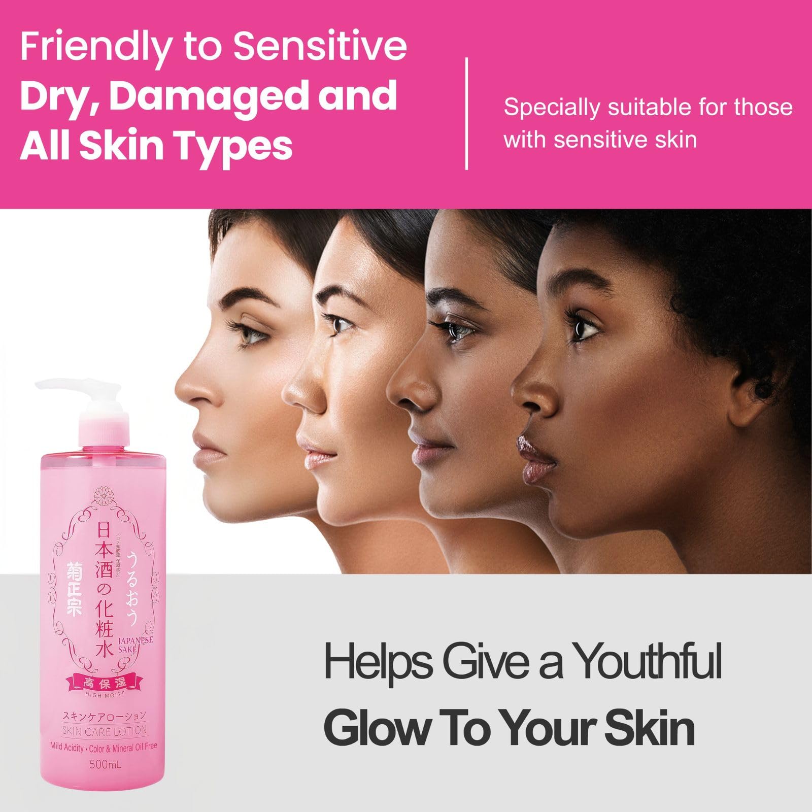 Kikumasamune ceramides and amino acids nourishing skin