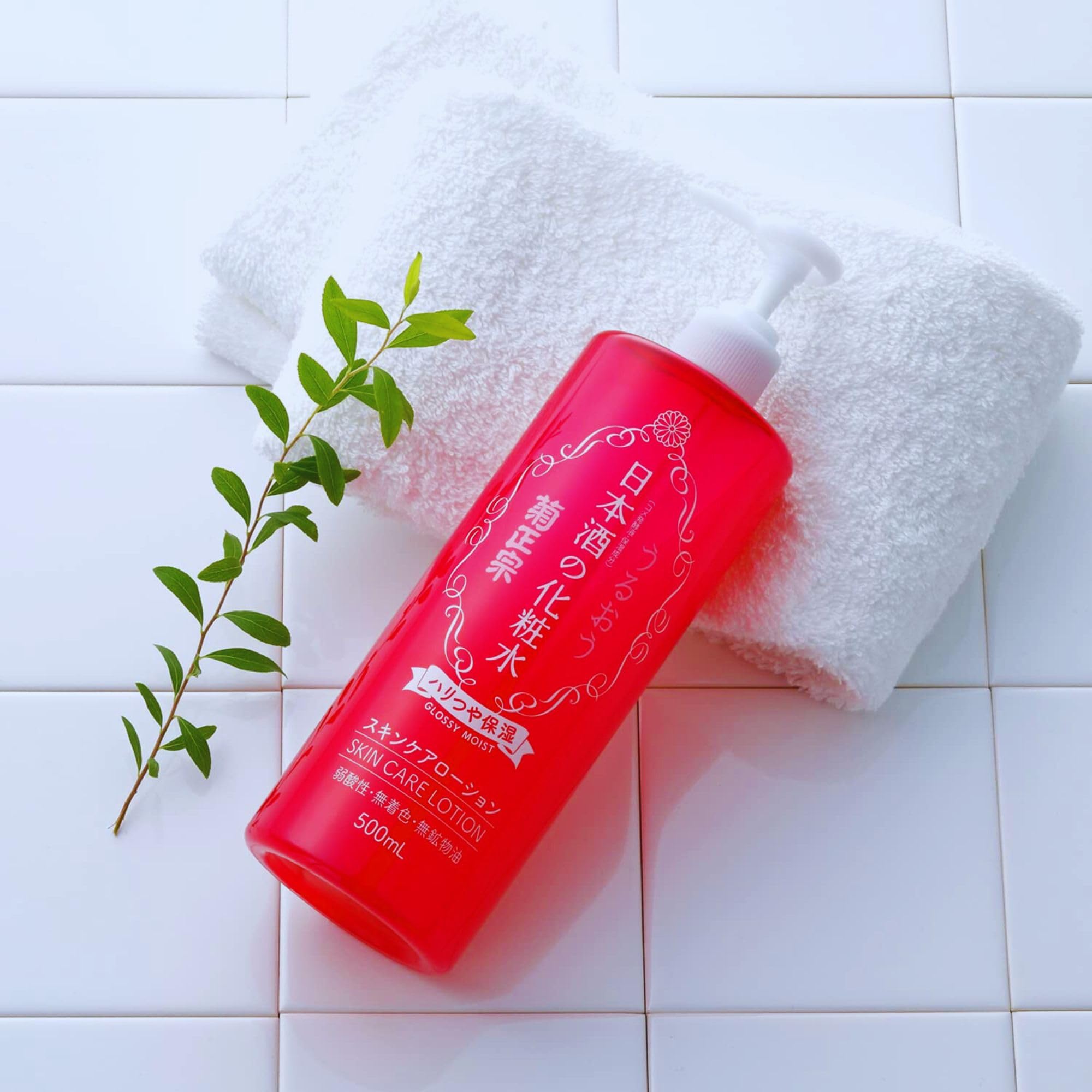 Kikumasamune sensitive-skin-care-closeup conveys gentle formulation suitable for delicate skin