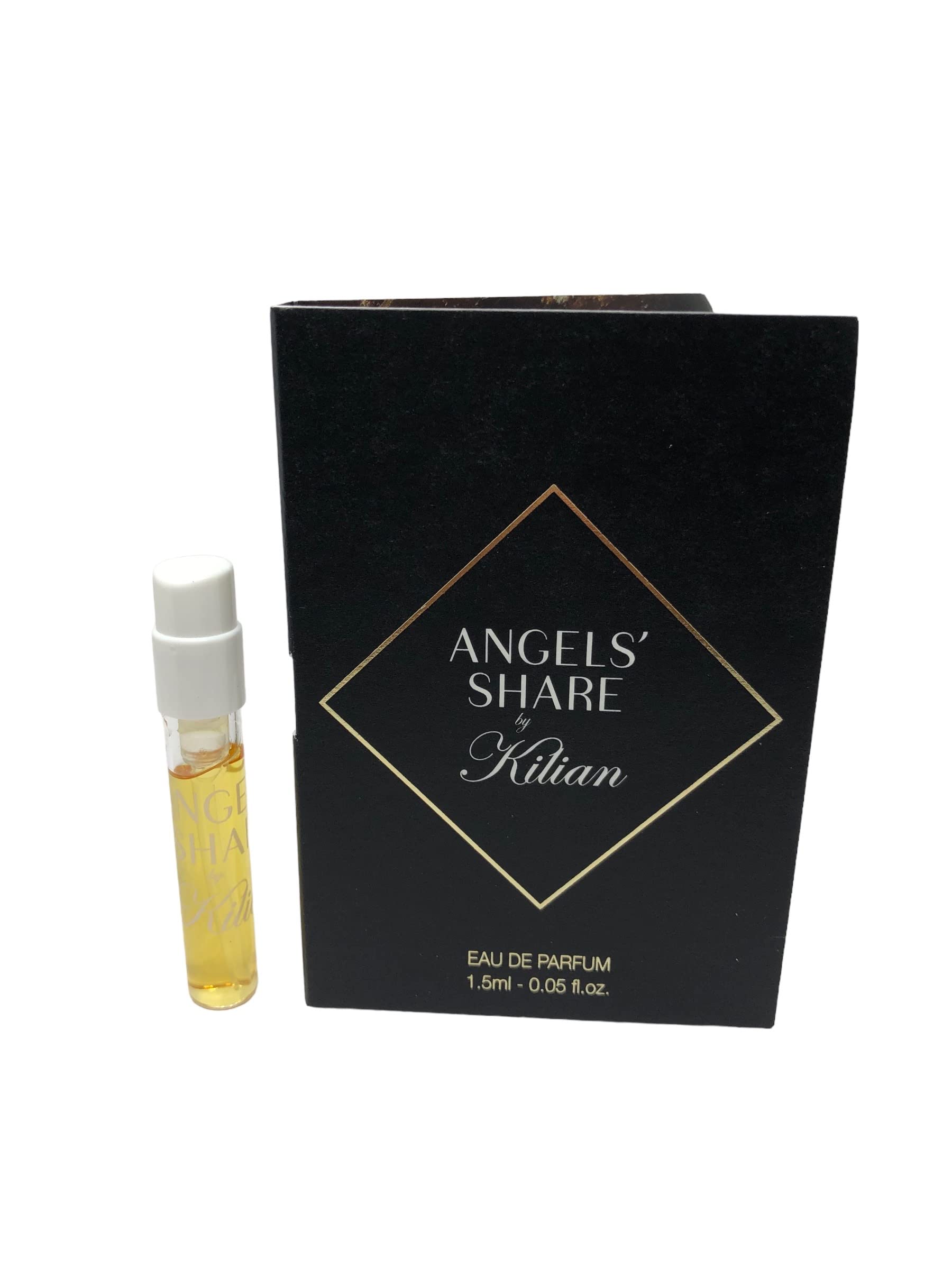 Kilian Angels' Share EDP sample bottle shown for travel testing and discovery.