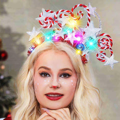 Kilshye light up star headband with twinkling stars for festive wear.