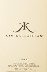 Kim Kardashian Gold box packaging exudes luxury and timeless glamour for gift-ready presentation.