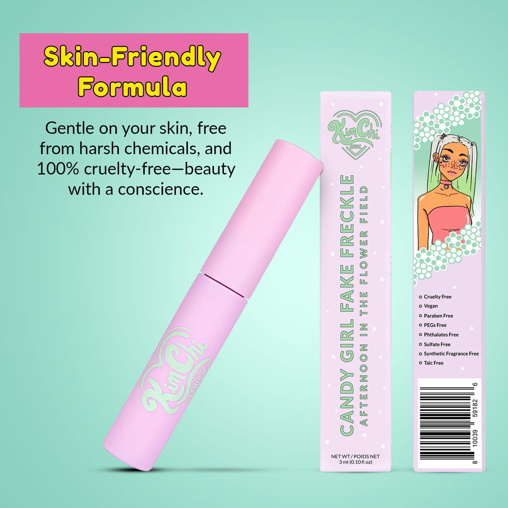 Kimchi Chic Candy Girl Fake Freckles Pen in hand ready to use