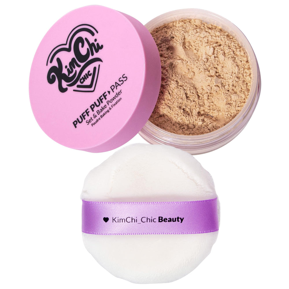 Kimchi Chic loose powder with luxurious matte finish and durability