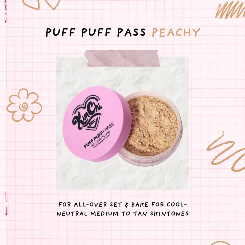 Kimchi Chic peachy loose powder with soft tint for medium to tan skin
